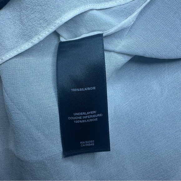 Robert Rodriguez Split Hem Layered Sheer Cami. Black and White. Size: 6. - Picture 6 of 7